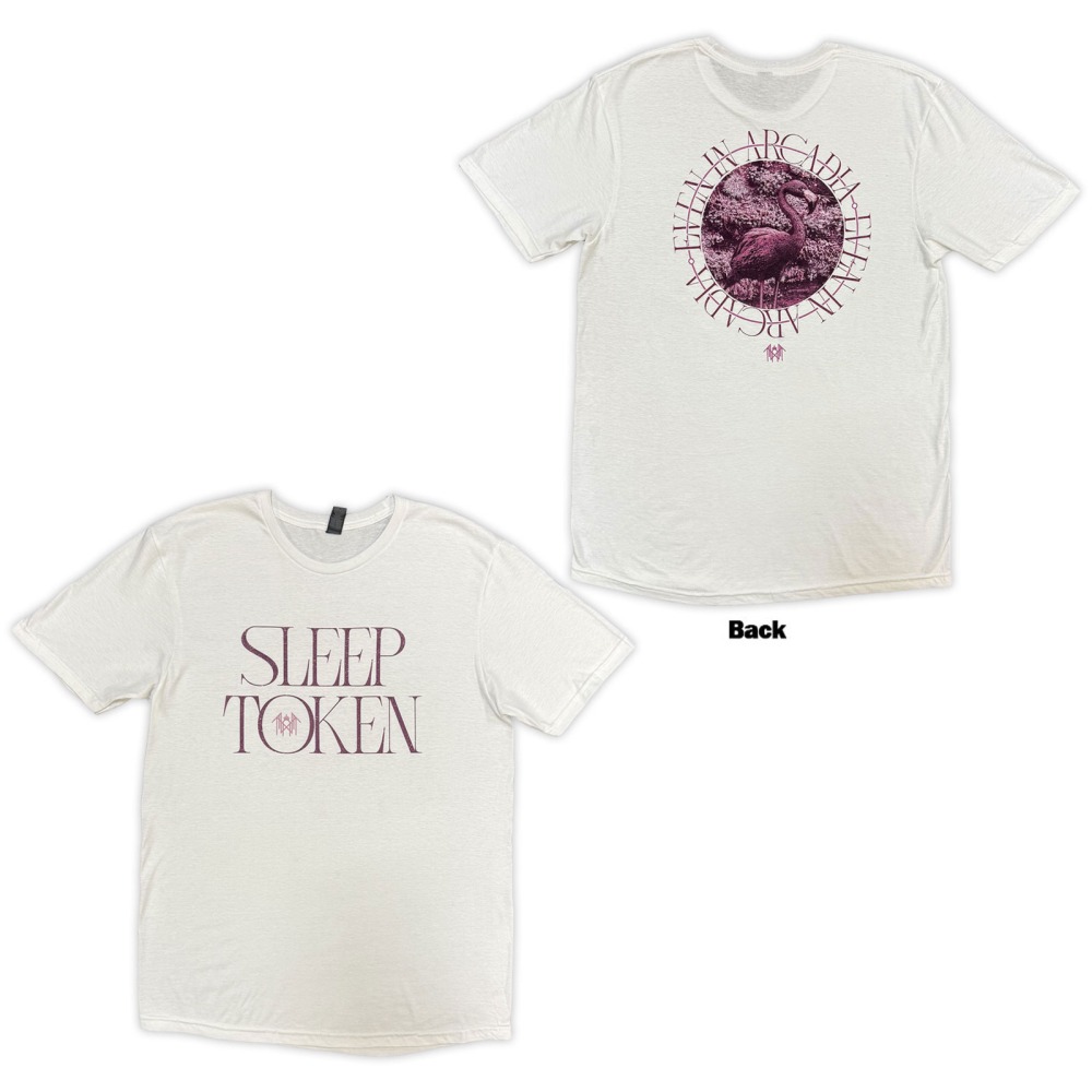 Sleep Token - Flamingo Circle Tshirt Homme - Blanc